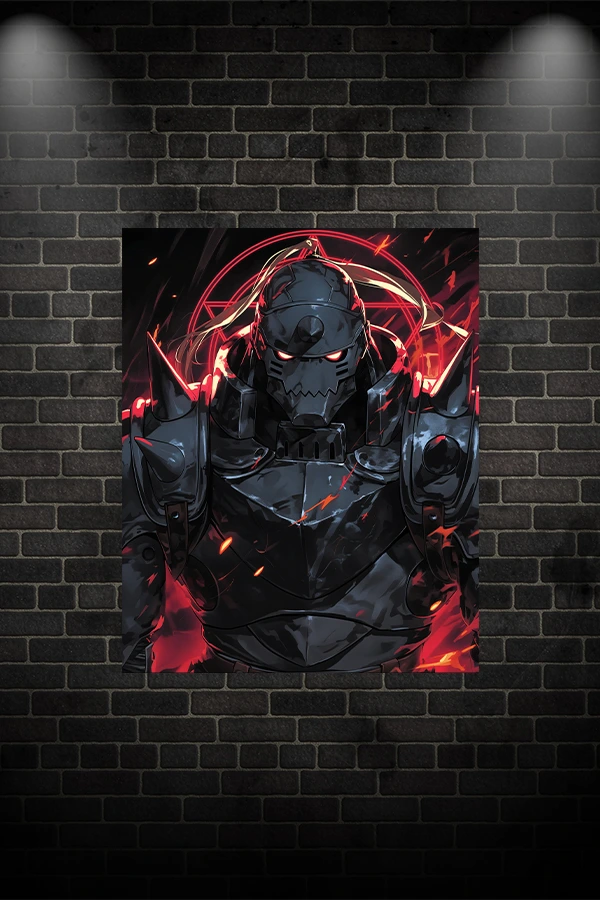 Alphonse elric póster metalizado