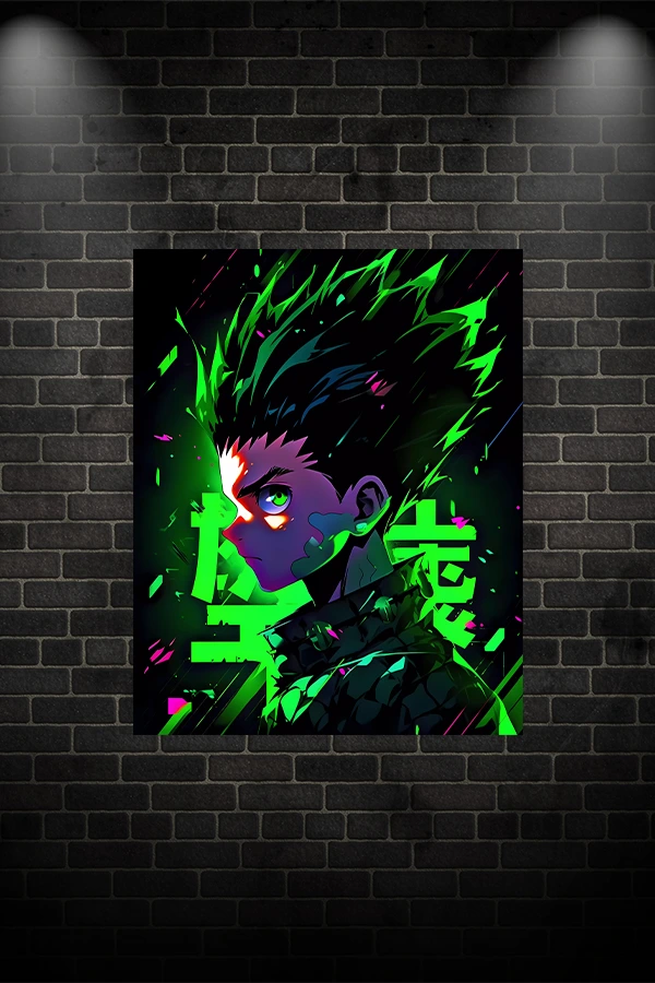 Gon Freecss póster metalizado