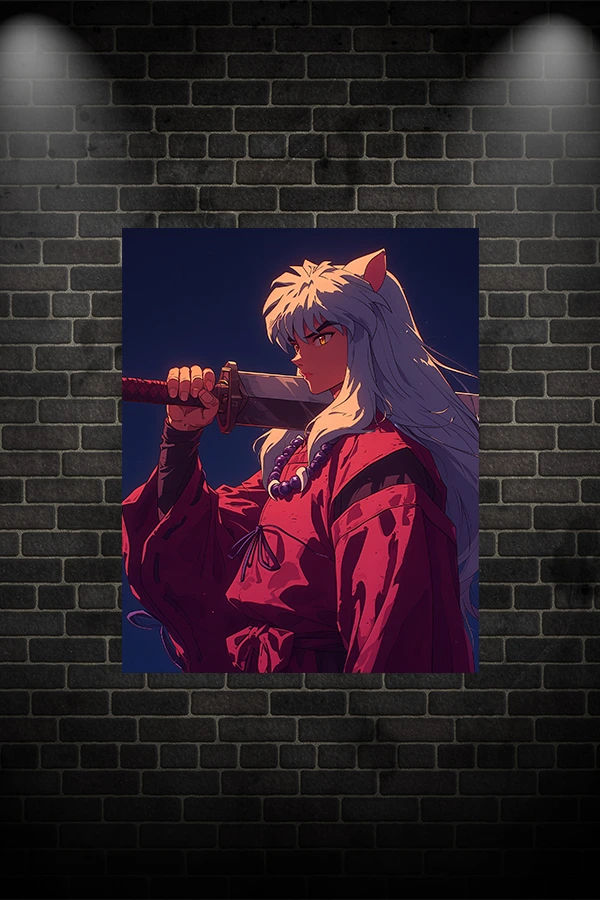 Inuyasha póster metalizado