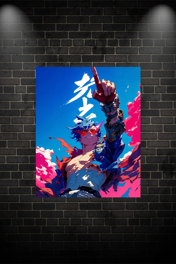 Kamina póster metalizado