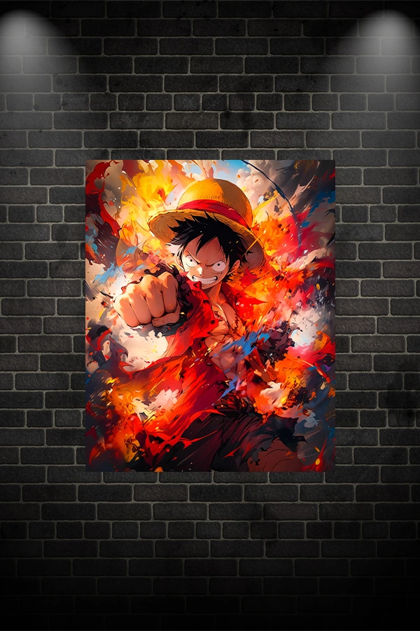 Monkey D. Luffy póster metalizado