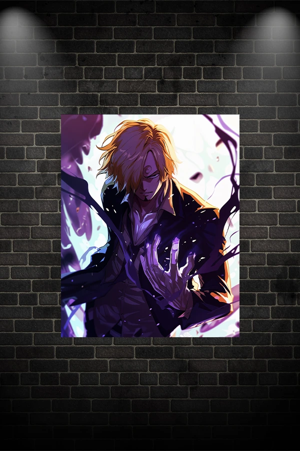 Vinsmoke sanji póster metalizado